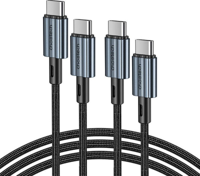 Kabllo USB Choetech XCC-1014, USB-C në USB-C, 1.2 m, 60W, e zezë
