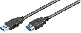 Kabllo zgjatuese USB Goobay 95726, USB 3.0, 5 m, e zezë
