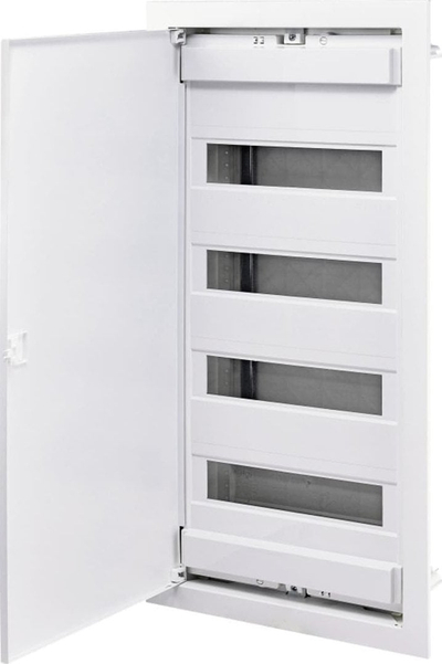 Bord shpërndarës modular ETI POLAM 48+8, 4 rreshta, montim i fshehtë, i bardhë
