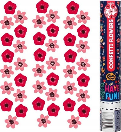 Konfeti festiv Godan Confetti Flowers, pneumatik, 30 cm, shumëngjyrëshe