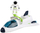 Set lodrash hapësinore Spaceship, anije kozmike me drita e tinguj, figura astronautësh