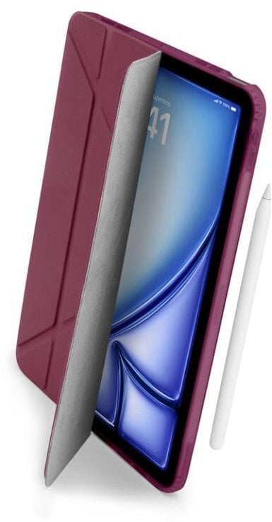 Mbulesë tablet Pipetto Origami Case, për iPad 11" 2025 11th Gen A16, funksion auto sleep wake, burgundy