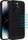 Kapak telefoni Breezy Case për iPhone 15 Pro, me vrima ajrimi, i zi