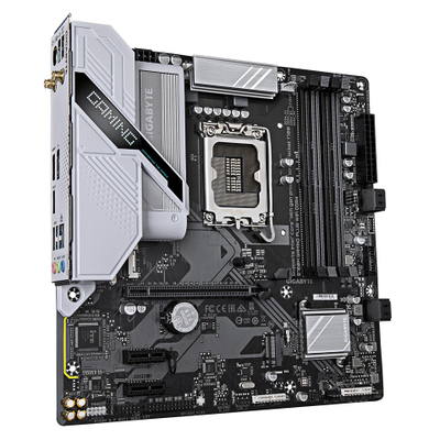 Pllakë amë GIGABYTE B760M Gaming Plus WIFI DDR4, Micro ATX, Wi-Fi 6, e zezë