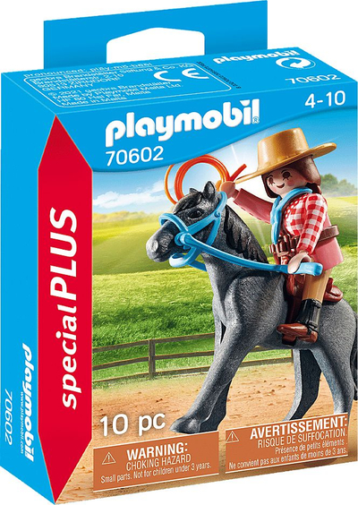 Figurë Playmobil Wild West Rider, 10 pjesë, shumëngjyrëshe