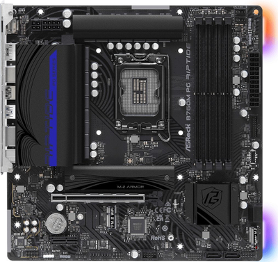 Plakë amë ASRock B760M PG RIPTIDE, e zezë