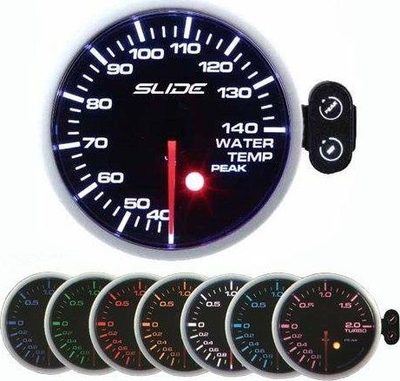 Matës temperature uji Slide PK-SC, 52mm, ndriçim i bardhë qelibar