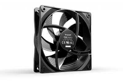 Ftohës Be quiet! Pure Wings 3, 12 cm, i zi