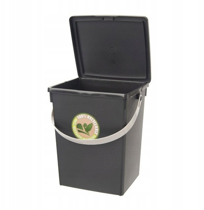 Kosh për mbeturina organike Storage Solutions, 5.5 L, me kapak, gri
