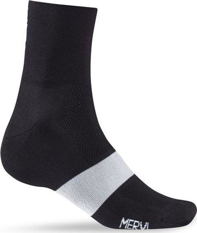 Çorape Giro GIRO CLASSIC RACER, M (40-42), të zeza/ të bardha