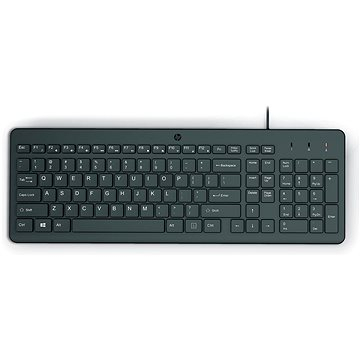 Tastierë HP 150, me kabllo USB, layout çek sllovak, e zezë