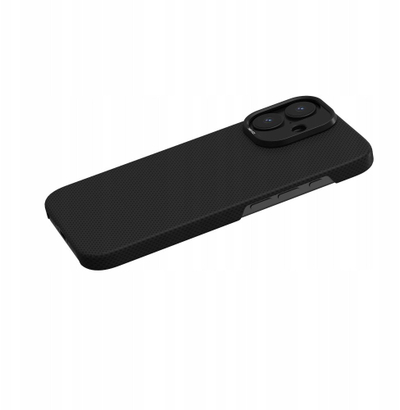 Këllëf telefoni YAXO Aramid Fiber ultra i hollë për iPhone 17, MagSafe, i zi