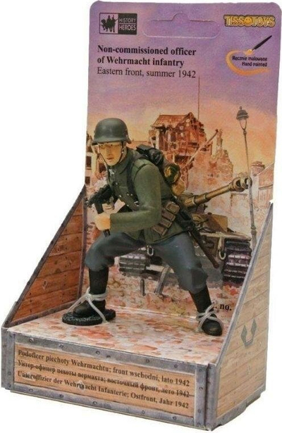 Figurinë koleksionare Tisso Toys Wehrmacht Infantry NCO, detaje realiste, material i qëndrueshëm, shumëngjyrëshe