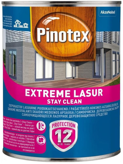 Lazurë mbrojtëse druri Pinotex Extreme Lasur, Palisander, 1L