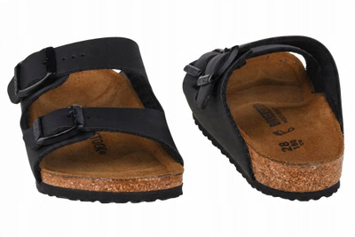 Sandale për kalamaj Birkenstock Arizona Kids, material Birko-Flor, Regular Fit, të zeza