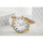 Orë dore për kalamaj Paul Lorens PL12491A2-3C2-2, quartz, rrip lëkure, e bardhë