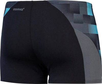 Rroba banje për burra Speedo Endurance+ Max Splice Aquashort, që s’i bën përshtypje klori, thahen shpejt, të zeza me gri