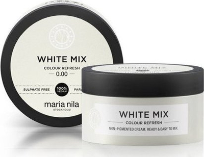Maskë ngjyrosëse flokësh Maria Nila Colour Refresh 0.00 White Mix, 100ml, e bardhë