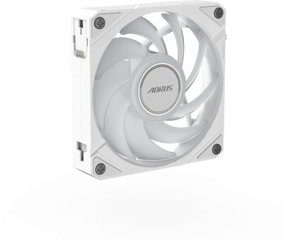 Ventilator kulle GIGABYTE AORUS EZ CHAIN FAN 120 ICE, 120mm, ARGB, i bardhë