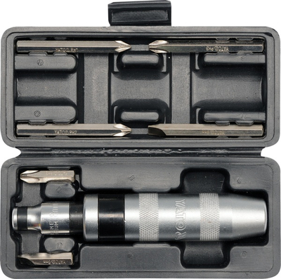 Set kaçavidë goditëse YATO YT-2802, 7 pjesë, çelik krom vanadium