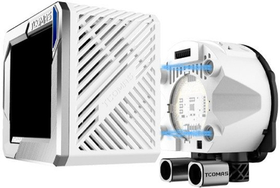 Ftohës uji për CPU Tcomas LG700 PRO 360, radiator 360mm, ARGB, i bardhë