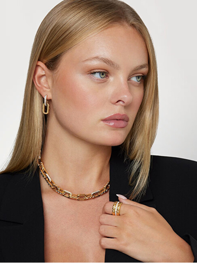 Unazë për femra Guess Stylish Guess JUBR04592JWRH, e argjendtë