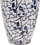 Vazo dekorative Beliani MALLIA, stoneware, 20 cm, e bardhë