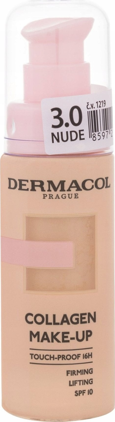 Fondatin Dermacol Collagen Moisturising Smoothing, 20 ml, ngjyra 3.0 Nude