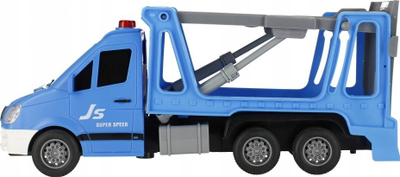 Kamion lodër policie Mega Creative 526193, me drita edhe tinguj, mekanizëm pull back, blu