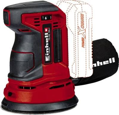 Lëmuse orbital Einhell TE-RS 18 Li-Solo, 18V, pa bateri, i kuq