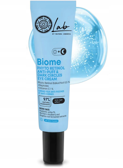 Kрем за контурa на очи Natura Siberica Lab Biome Eye Contour Phytoretinol, 30ml, против брчки