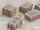 Aksesorë modelimi Juweela Old Wooden Crates, set 10 copë, dru i errtë