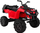 Makinë elektrike fëmijësh Ramiz Quad 5903864904536, 116x78 cm, deri 7 km/h, e kuqe