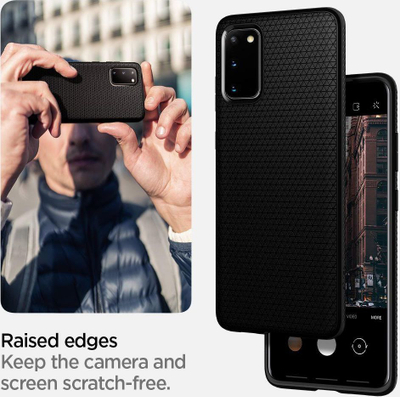 Mbrojtëse Spigen Etui Liquid Air për SGalaxy S20+, e zezë