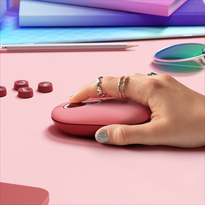 Maus wireless Logitech POP, buton emoji, Heartbreaker