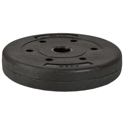 Disk peshe EB Fit 2.5 kg, beton, diametër 28 mm, i zi