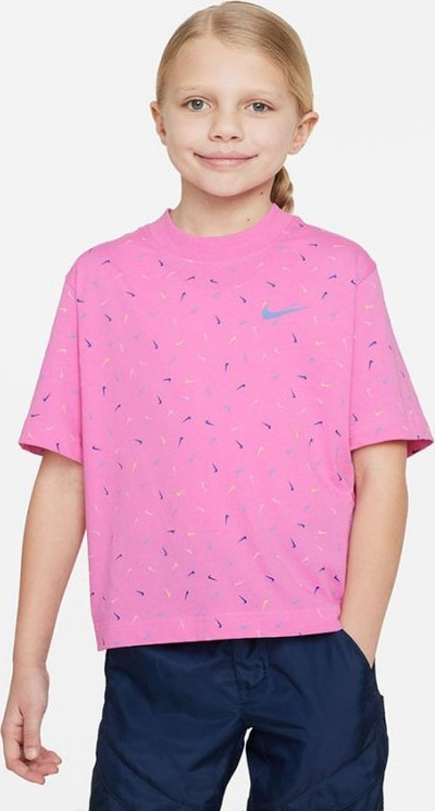 Bluze sportive Nike Sportswear Jr FD5366-620, për goca, pambuk poliester, rozë
