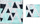 Set pelena muslin BambooLine, 2 copë, 75x75 cm 30x35 cm, blu e zezë e bardhë