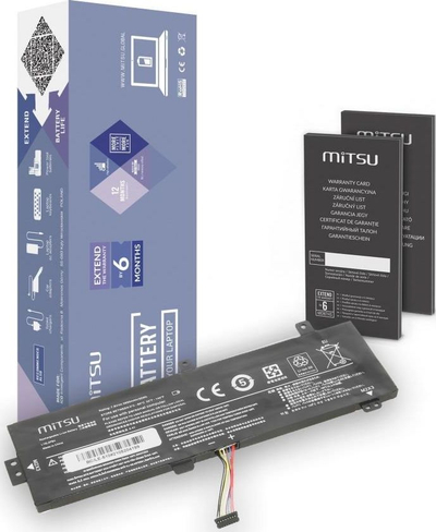 Bateri laptopi Mitsu për Lenovo IdeaPad L15L2PB4 L15L2PB5, 31Wh, Li polymer