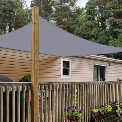Çadër dielli Saska Garden, katrore 4x3 m, poliestër, gri