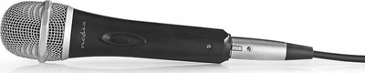 Mikrofon dinamik Nedis XLR, kabllo 5 m, lidhje 6.35 mm, i zi