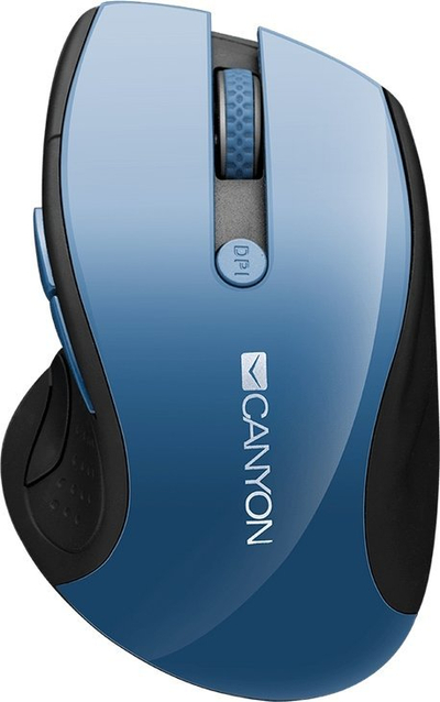 Mouse wireless Canyon CMSW01, 1600 DPI, ergonomik, blu