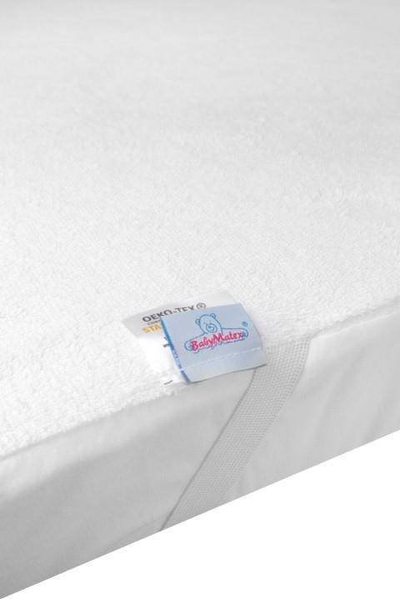 Mbulesë mbrojtëse dysheku Multitex Protector SAFE FROTTE 01, 80 x 160 cm, me llastik, e bardhë