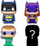 Figurina koleksionuese Funko Bitty POP DC Batman 4 Pack, set vinyl të vegjël, 2.3cm, shumëngjyrëshe