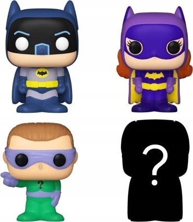 Figurina koleksionuese Funko Bitty POP DC Batman 4 Pack, set vinyl të vegjël, 2.3cm, shumëngjyrëshe