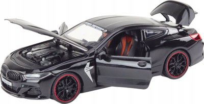 Lodër veturë sportive metalike Leantoys, model 1:24, mekanizëm me fërkim, shumëngjyrëshe