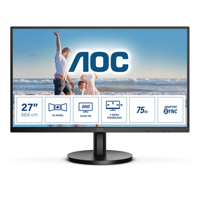 Monitor AOC Q27B3MA, 27", Quad HD, 75Hz, i zi