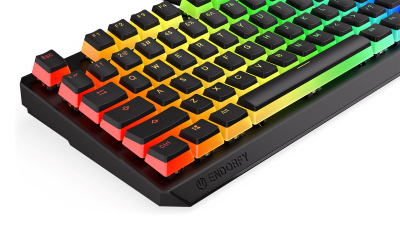 Tastierë Endorfy Thock TKL Pudding Kailh Red, Wired, Mechanical, RGB, e zezë
