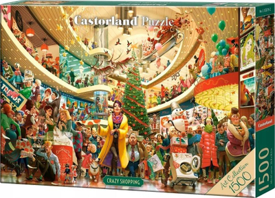 Puzzle Castorland Art Collection Crazy Shopping, 1500 copa, shumëngjyrësh