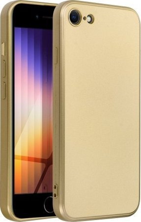 Këllëf telefoni Metallic Case për iPhone 14, TPU, mbron kamerën, ngjyrë flori